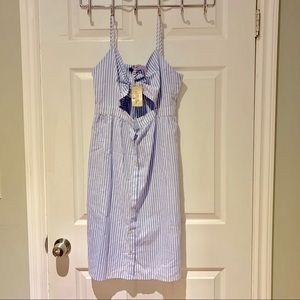 Striped dress NEW with tag size M